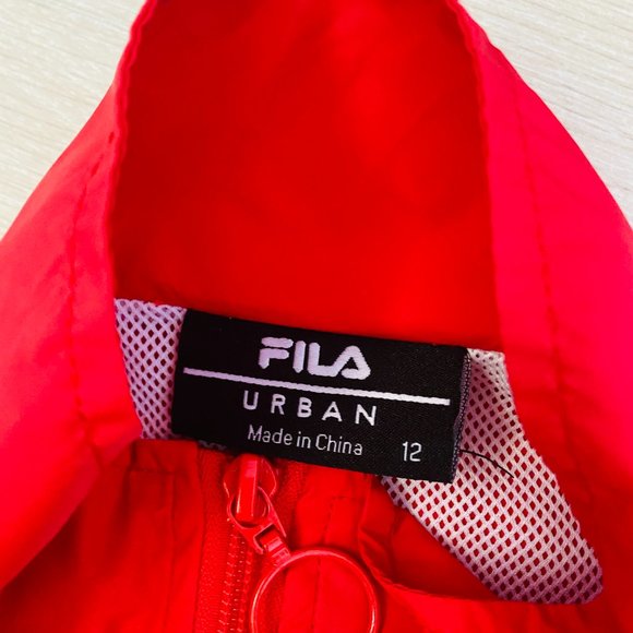 Fila Women's Crop Windcheater Jacket Size 12 - Picture 9 of 10